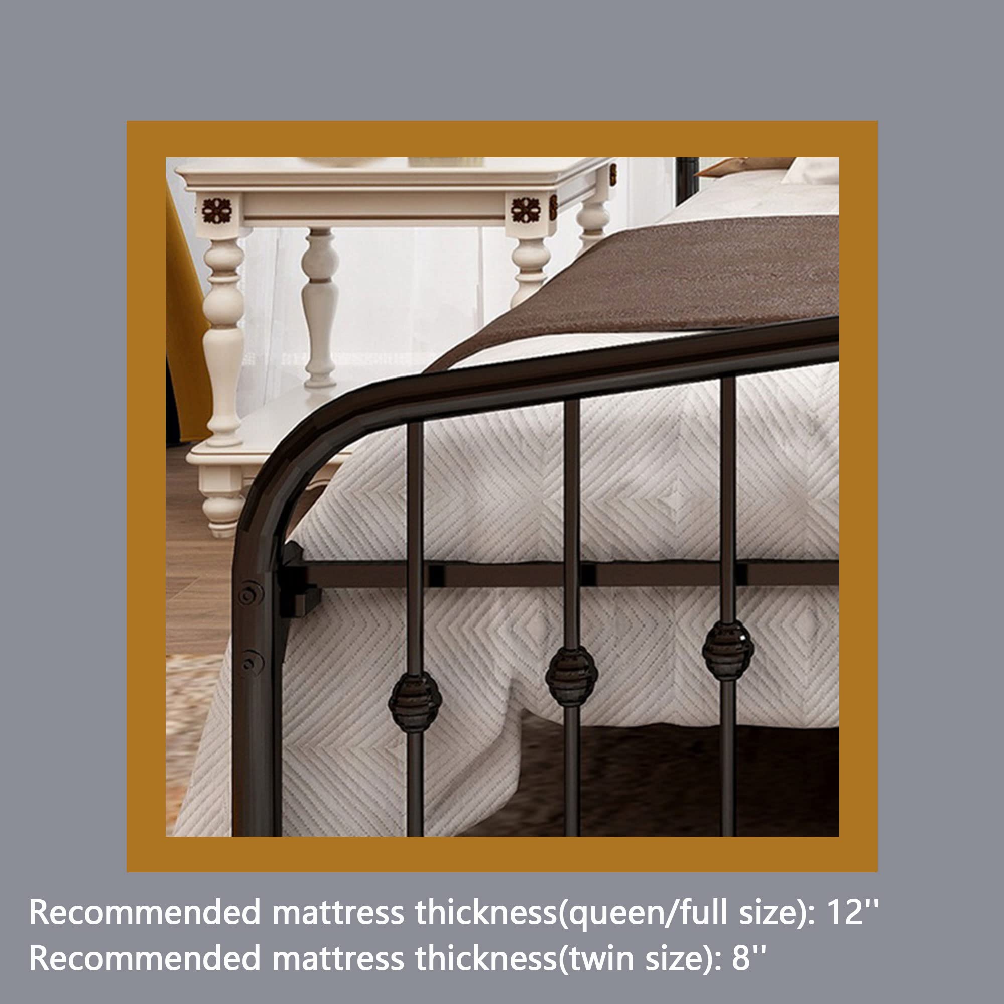 Fellows!(Q)「Q.E.D.」 Amazon.com: Yaheetech Queen Size Bed Frames Metal Platform